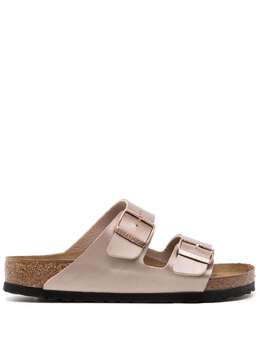 Birkenstock: Розовые сандалии  Arizona Birko Flor