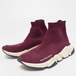 Balenciaga: Фиолетовые кроссовки Speed Trainer