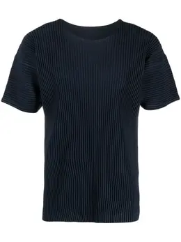 Homme Plissé Issey Miyake: Голубая футболка 