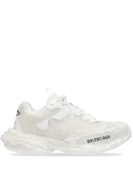 Balenciaga: Белые кроссовки Track