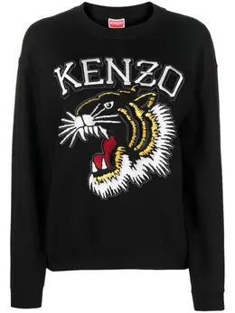 Kenzo: Чёрный свитшот  Jungle