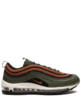 Nike: Зелёные кроссовки  Air Max 97