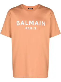 Balmain: Футболка с принтом 