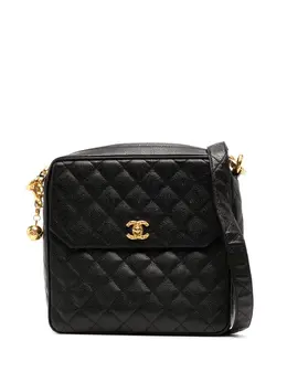 CHANEL Pre-Owned: Чёрная сумка через плечо 
