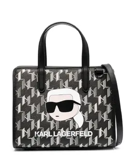 Karl Lagerfeld: Чёрная сумка-шоппер Ikonik Karl