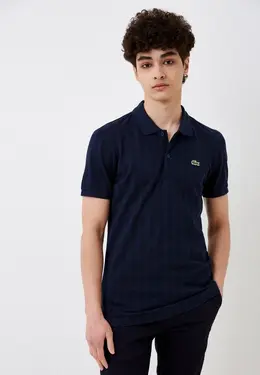 Lacoste: Синее поло 