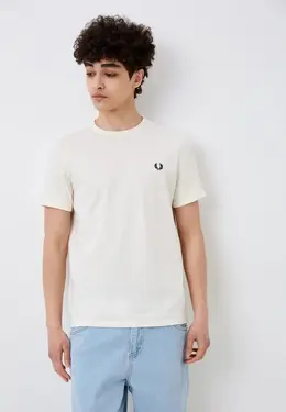 Fred Perry: Бежевая футболка