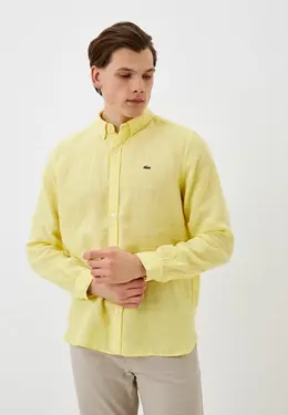 Lacoste: Жёлтая рубашка