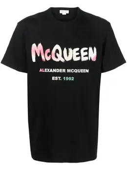 Alexander McQueen: Футболка с принтом 