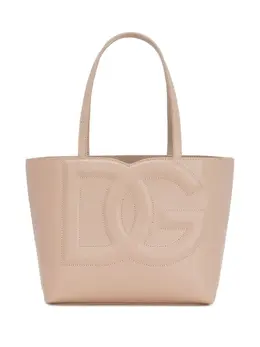 Dolce & Gabbana: Розовая сумка-шоппер  DG
