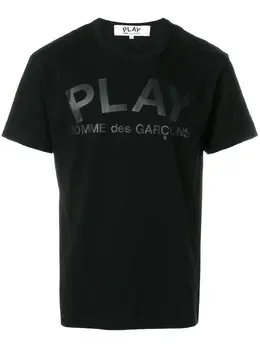 Comme Des Garcons Play: Чёрная футболка 