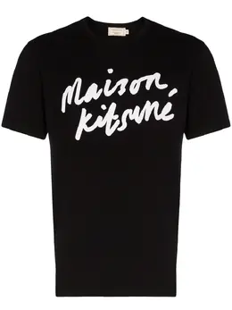 Maison Kitsuné: Футболка с принтом 