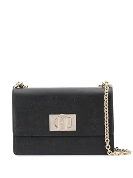 Furla: Чёрная сумка 