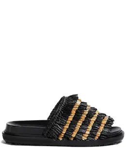 Marni: Чёрные сандалии 