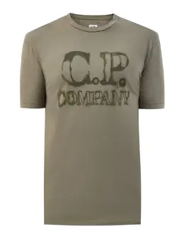 C.P.COMPANY: Зелёная футболка 