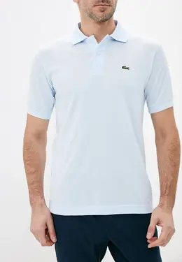 Lacoste: Голубое поло 