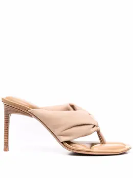 Jacquemus: Бежевые сандалии 