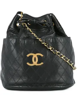CHANEL Pre-Owned: Чёрная сумка 