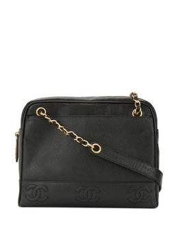 CHANEL Pre-Owned: Чёрная сумка-шоппер 