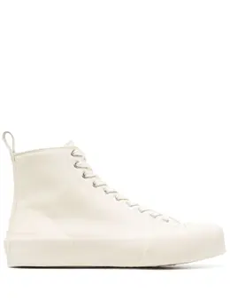 Jil Sander: Белые кроссовки 