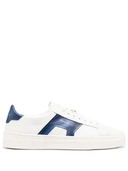 Santoni: Голубые кроссовки 