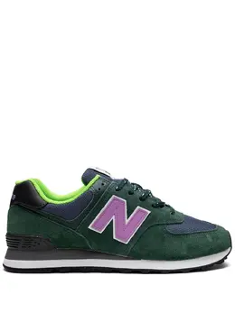 New Balance: Тёмные кроссовки  574