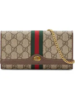 Gucci: Бежевый кошелёк Ophidia GG