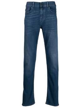 7 For All Mankind: Голубые джинсы Slimmy