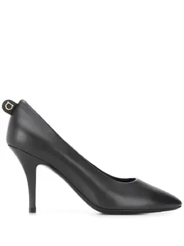 Salvatore Ferragamo: Чёрные туфли  Gancini