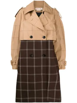 Marni: Двухцветный плащ 