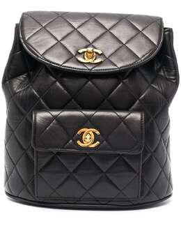 Chanel Pre-Owned: Чёрный рюкзак 