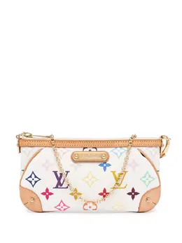 Louis Vuitton: Белый клатч Pochette