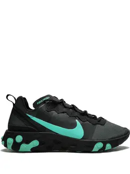 Nike: Чёрные кроссовки React Element 55