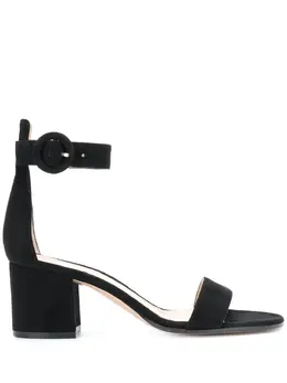 Gianvito Rossi: Чёрные сандалии  Versilia