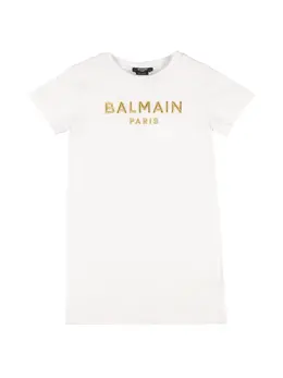 BALMAIN: Хлопковое платье