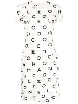 Chanel Pre-Owned: Платье с принтом 