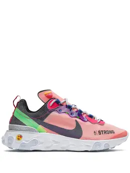 Nike: Зелёные кроссовки React Element 55