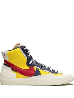 Nike: Синие кроссовки  Blazer Mid