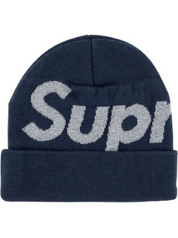 Supreme: Синяя шапка  Big Logo