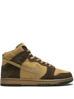 Nike: Коричневые кроссовки  SB Dunk High Pro