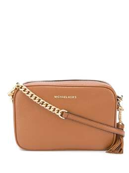 Michael Michael Kors: Коричневая сумка  Jet Set