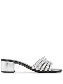 Giuseppe Zanotti: Серебристые сандалии 