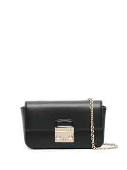 Furla: Чёрная сумка  Metropolis Mini