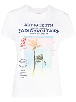 Zadig&Voltaire: Футболка с принтом 