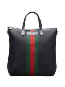 Gucci Pre-Owned: Сумка-шоппер в полоску