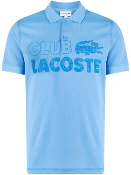 Lacoste: Поло с принтом