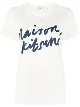 Maison Kitsuné: Футболка с принтом 