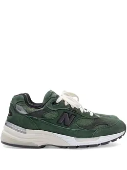 New Balance: Тёмные кроссовки  992