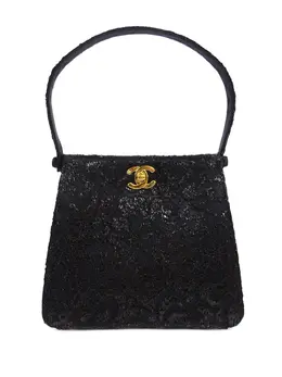 CHANEL Pre-Owned: Чёрная сумка 