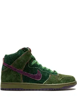 Nike: Зелёные кроссовки Dunk High Premium SB